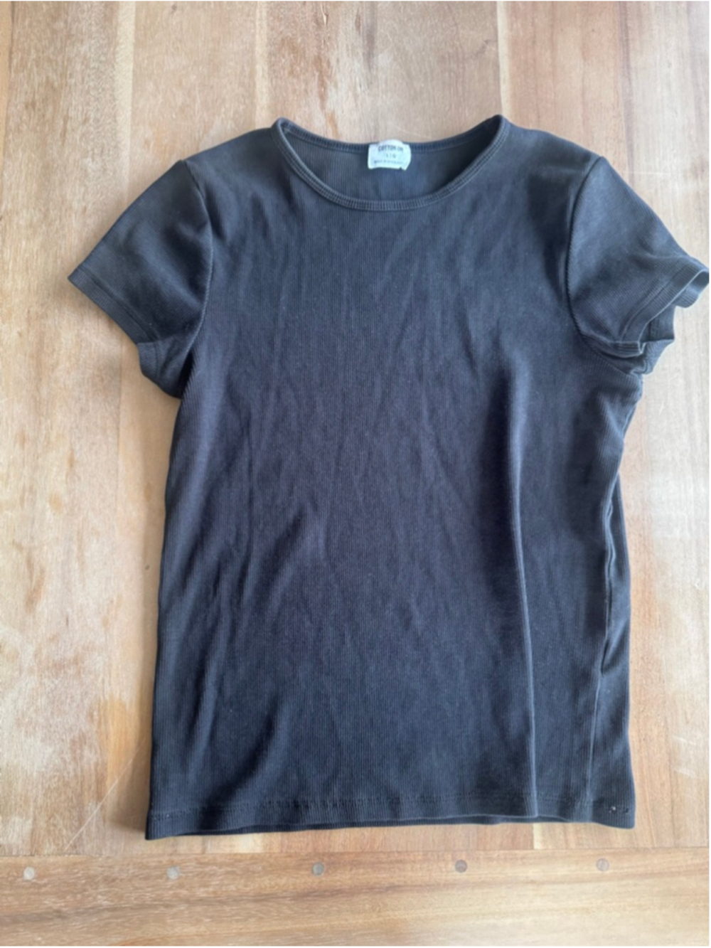 Women's Cotton On Short Sleeve Tee, Size L, Black